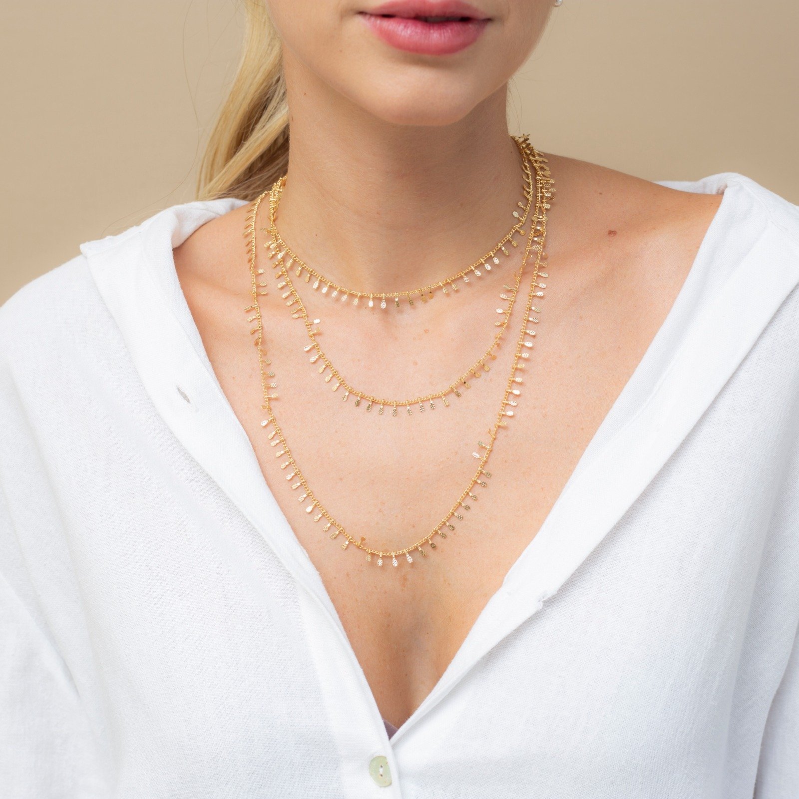 CHOKER PEDAL BANHO OURO