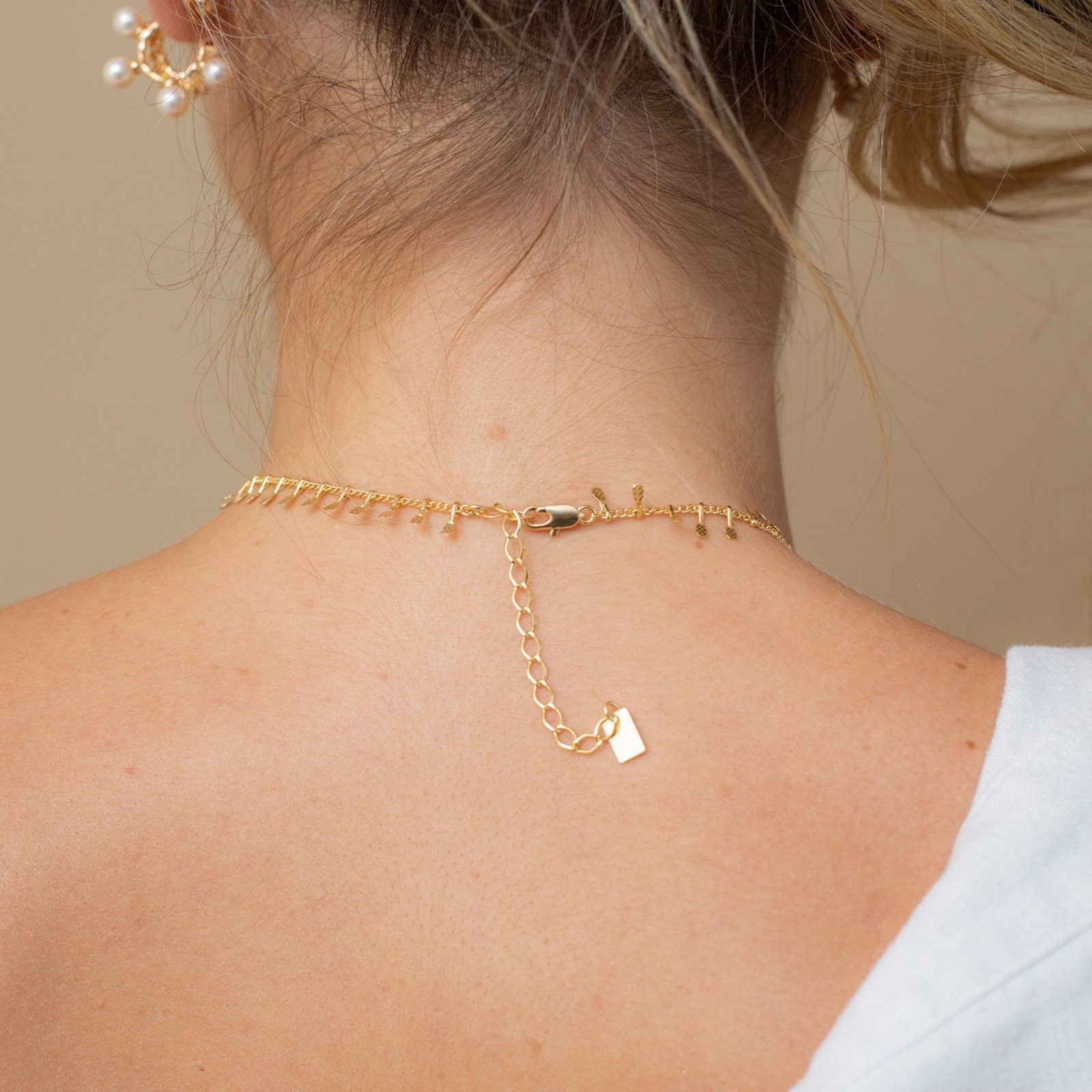 CHOKER PEDAL BANHO OURO
